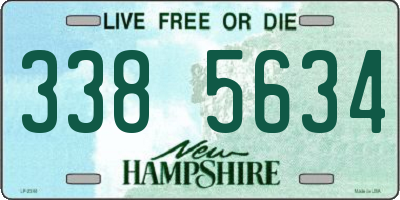 NH license plate 3385634