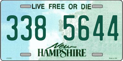 NH license plate 3385644
