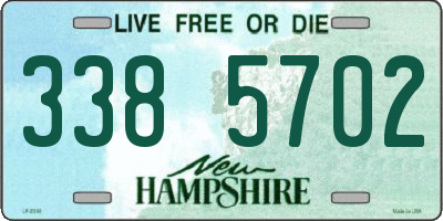 NH license plate 3385702