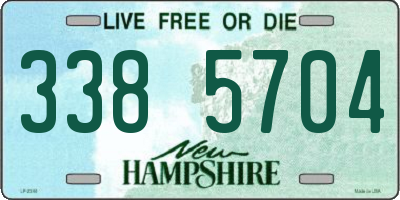 NH license plate 3385704