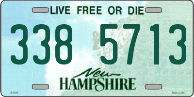 NH license plate 3385713