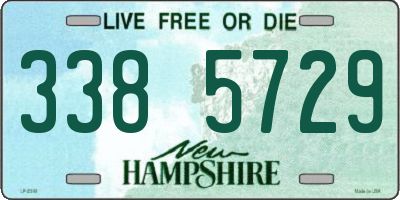 NH license plate 3385729