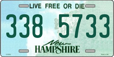 NH license plate 3385733