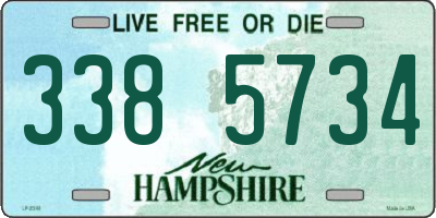 NH license plate 3385734