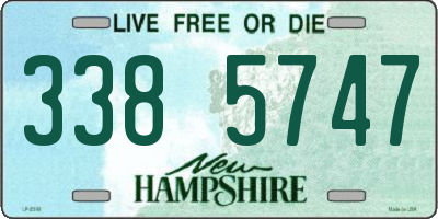 NH license plate 3385747