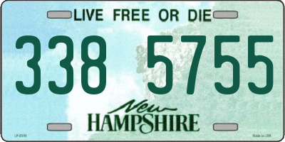 NH license plate 3385755