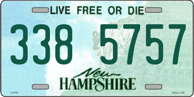NH license plate 3385757