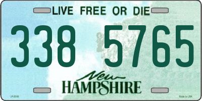 NH license plate 3385765