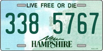 NH license plate 3385767