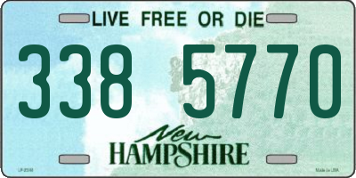 NH license plate 3385770