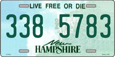 NH license plate 3385783