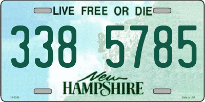 NH license plate 3385785