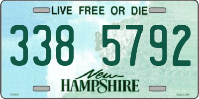 NH license plate 3385792