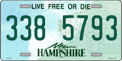 NH license plate 3385793