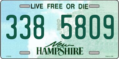 NH license plate 3385809