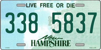 NH license plate 3385837