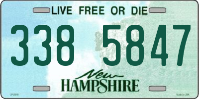 NH license plate 3385847