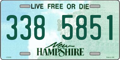 NH license plate 3385851