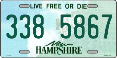 NH license plate 3385867