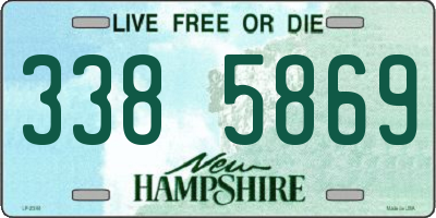 NH license plate 3385869