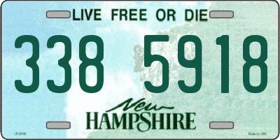 NH license plate 3385918