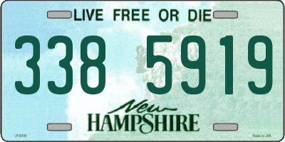 NH license plate 3385919
