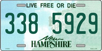 NH license plate 3385929