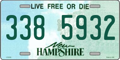 NH license plate 3385932