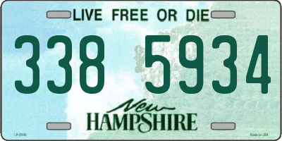 NH license plate 3385934