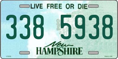NH license plate 3385938
