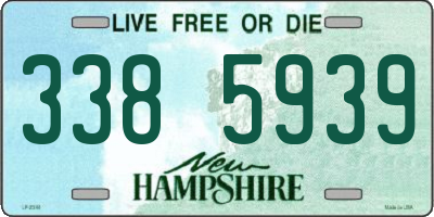 NH license plate 3385939