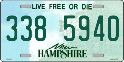NH license plate 3385940