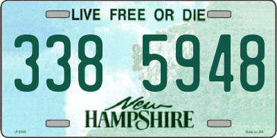 NH license plate 3385948