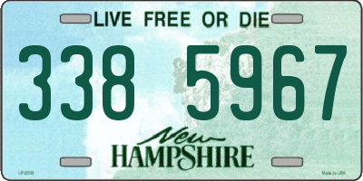 NH license plate 3385967