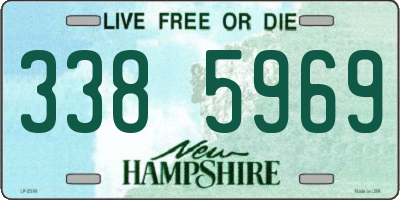 NH license plate 3385969