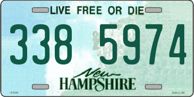NH license plate 3385974