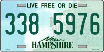 NH license plate 3385976
