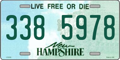 NH license plate 3385978