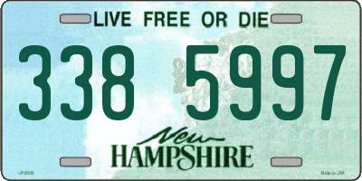 NH license plate 3385997