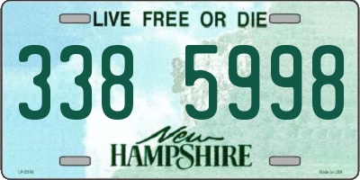 NH license plate 3385998