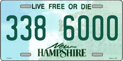 NH license plate 3386000