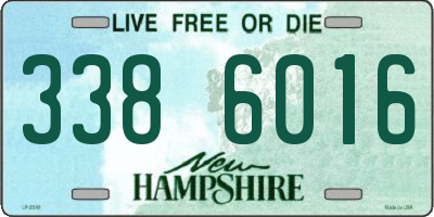 NH license plate 3386016