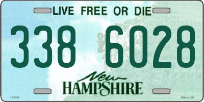 NH license plate 3386028