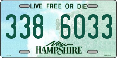 NH license plate 3386033