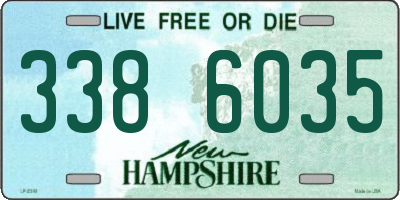 NH license plate 3386035