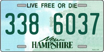 NH license plate 3386037
