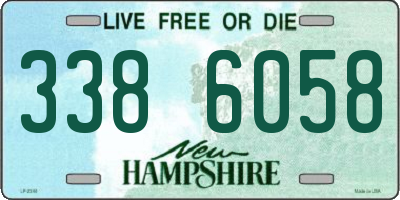 NH license plate 3386058