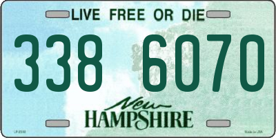 NH license plate 3386070