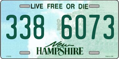NH license plate 3386073