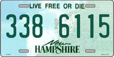 NH license plate 3386115